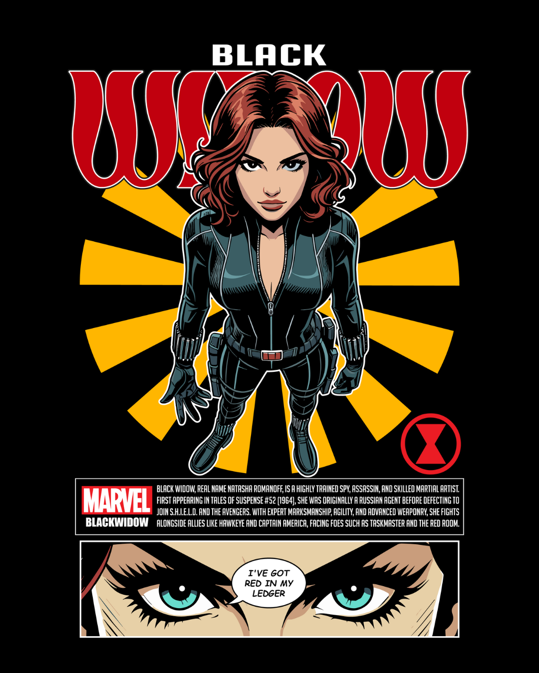 Black Widow- Oversized T-Shirt