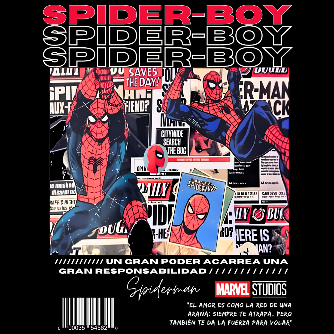SPIDER MAN - VINTAGE MARVEL OVERSIZE T-SHIRT