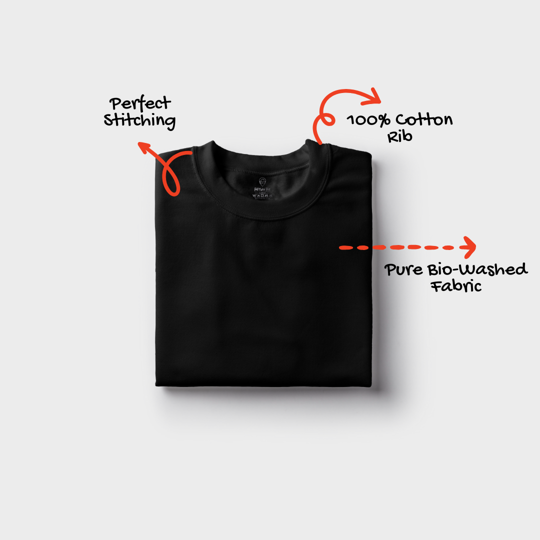 Round Neck T-Shirt Black