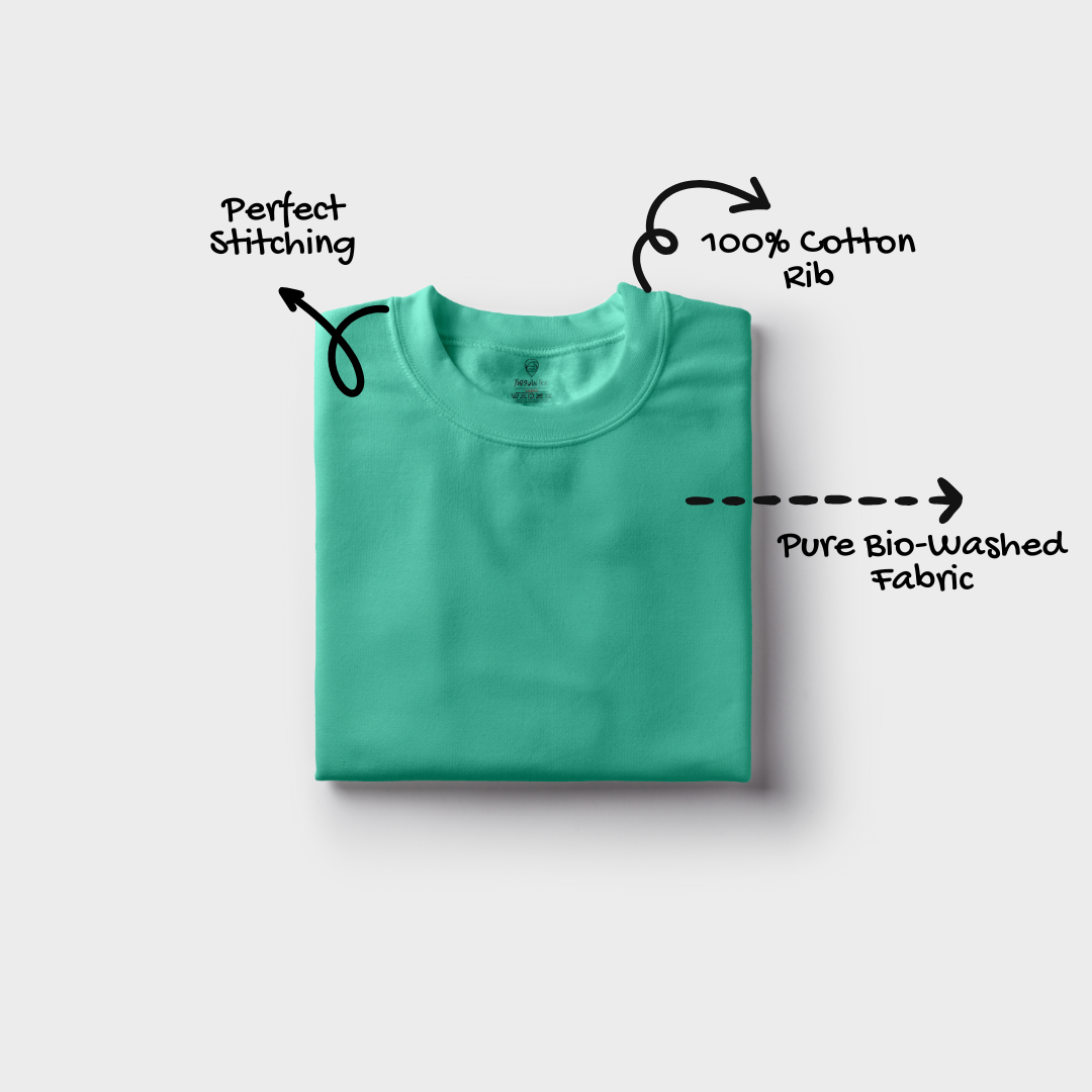 Round Neck T-Shirt - Mint