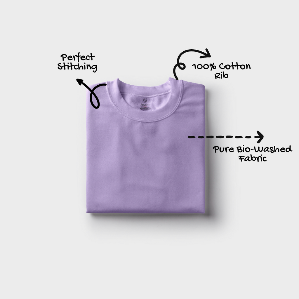 Round Neck T-Shirt - LILAC