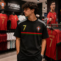 CR7 Icons Oversized Graphic T-Shirt – Black