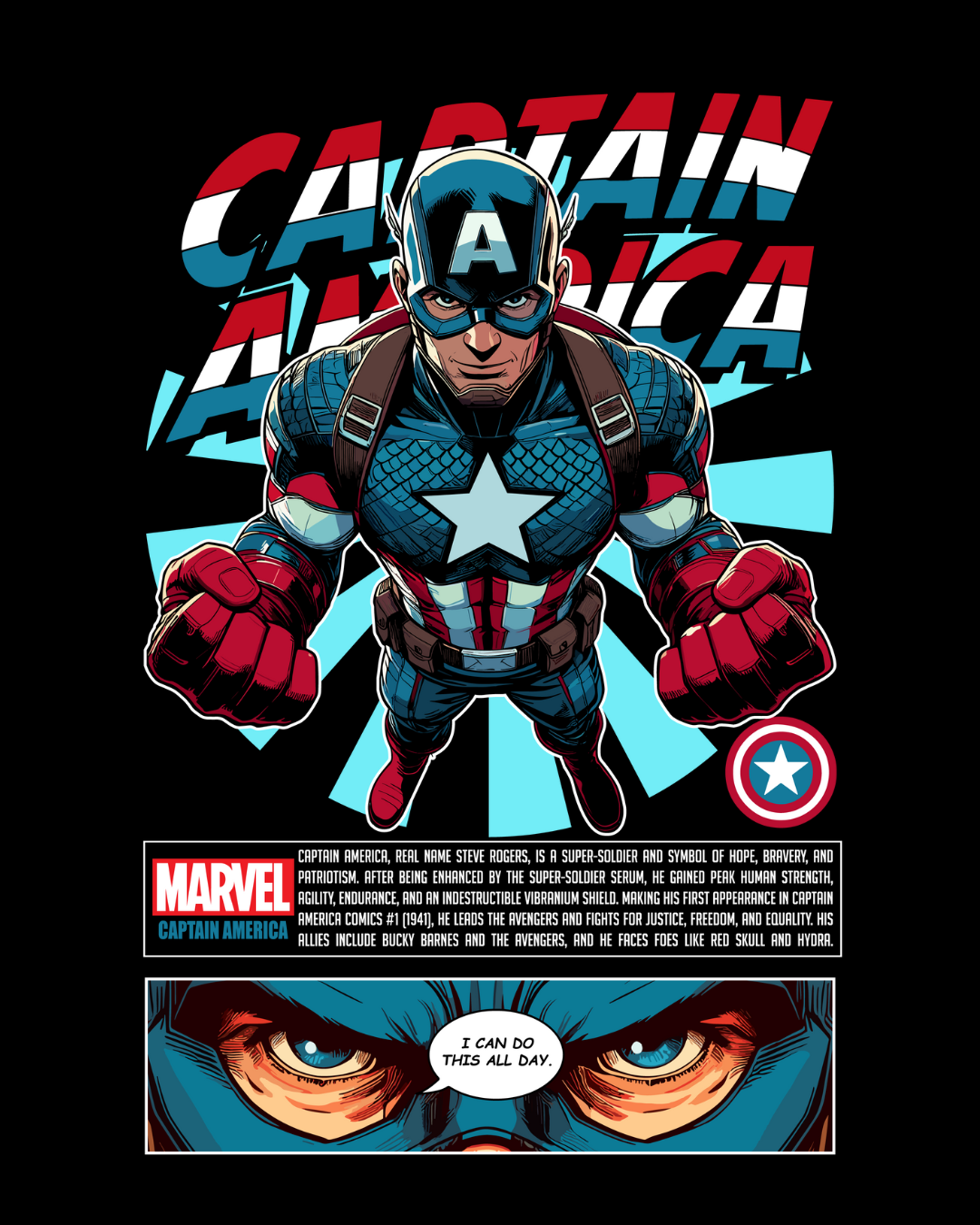 Captain America - Oversized T-Shirt