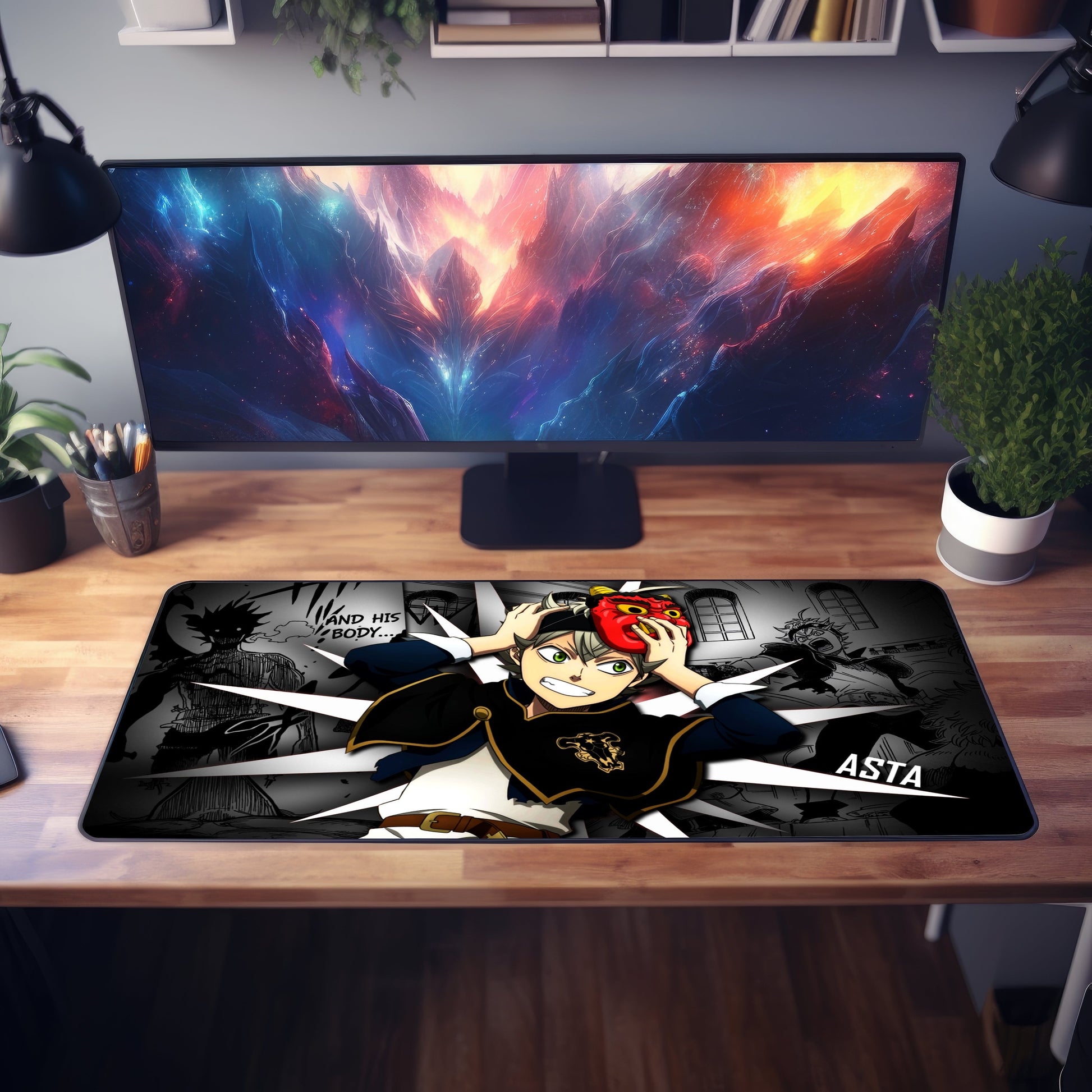 Black Clover Asta Manga Desk Mat