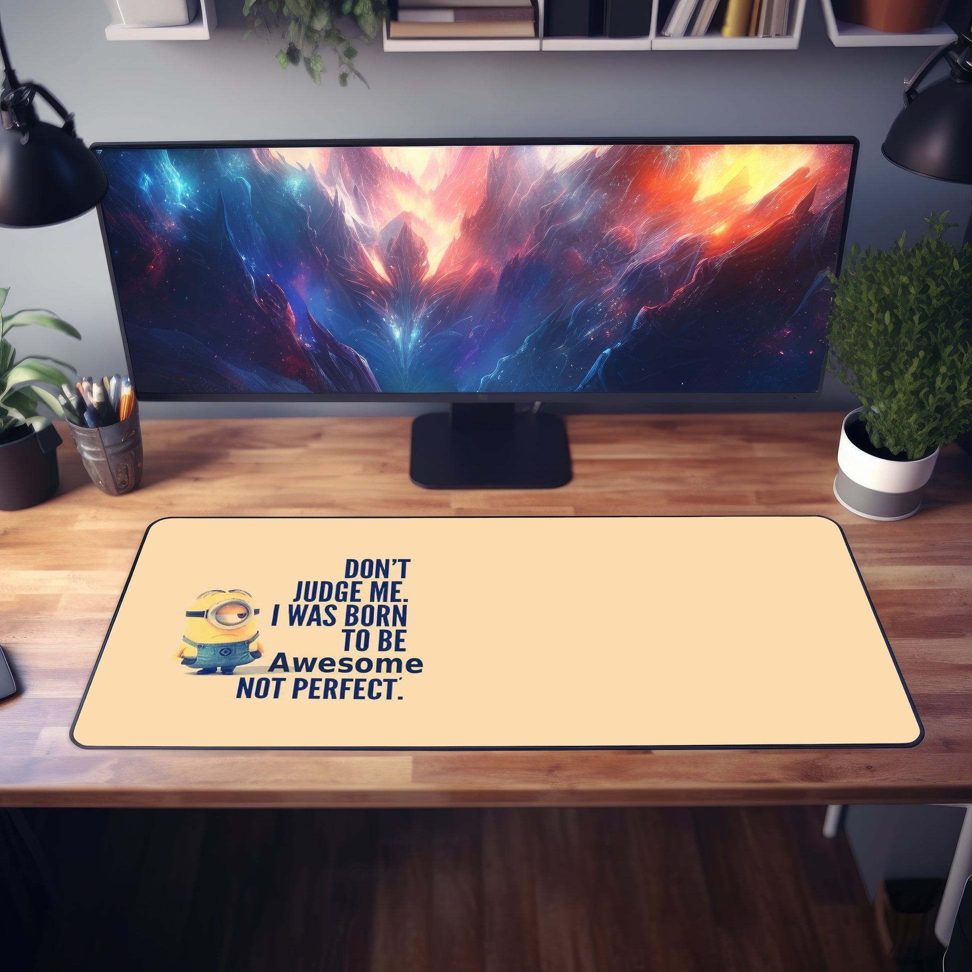 Born To Be Awesomme Desk Mat