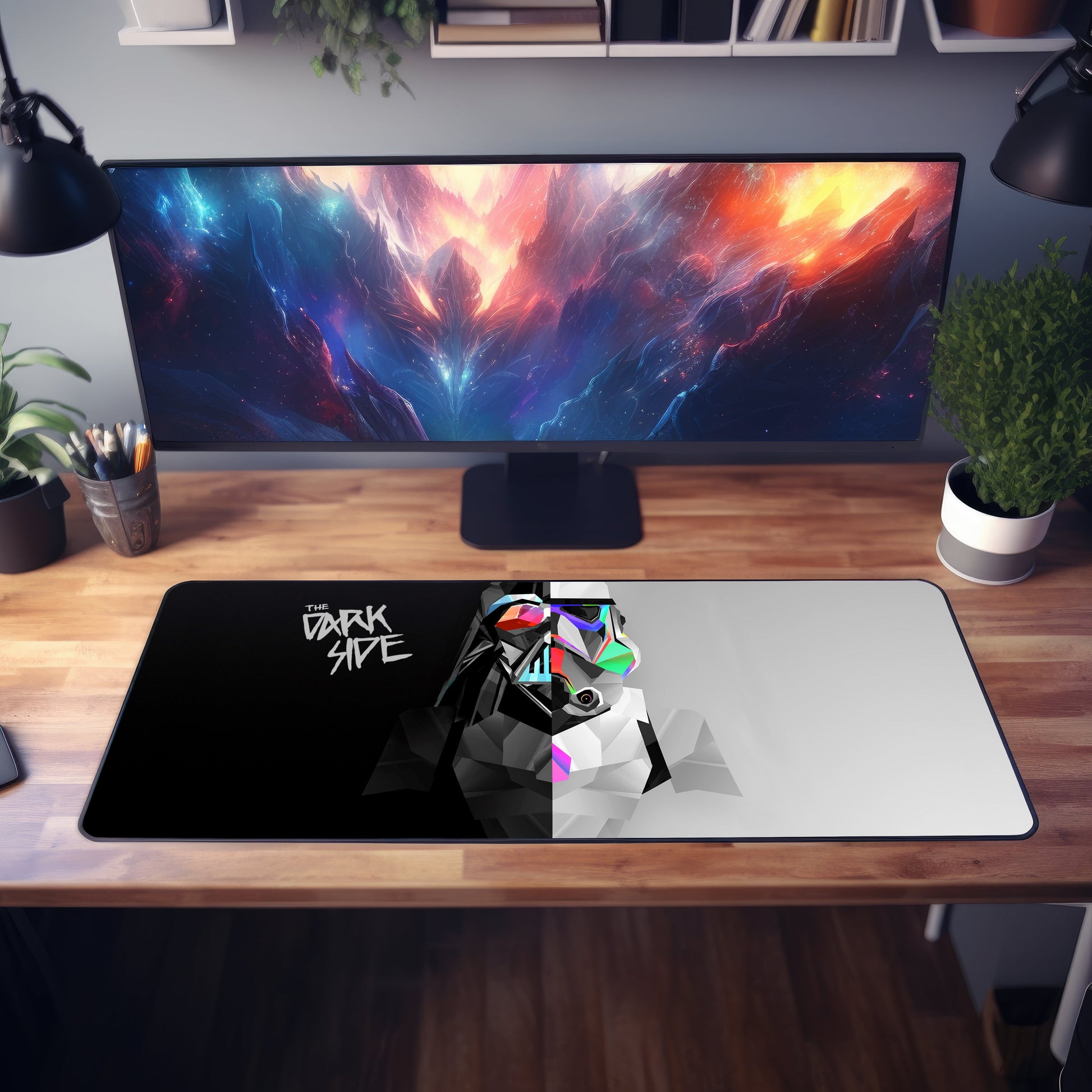 Stormtrooper Abstract Desk Mat