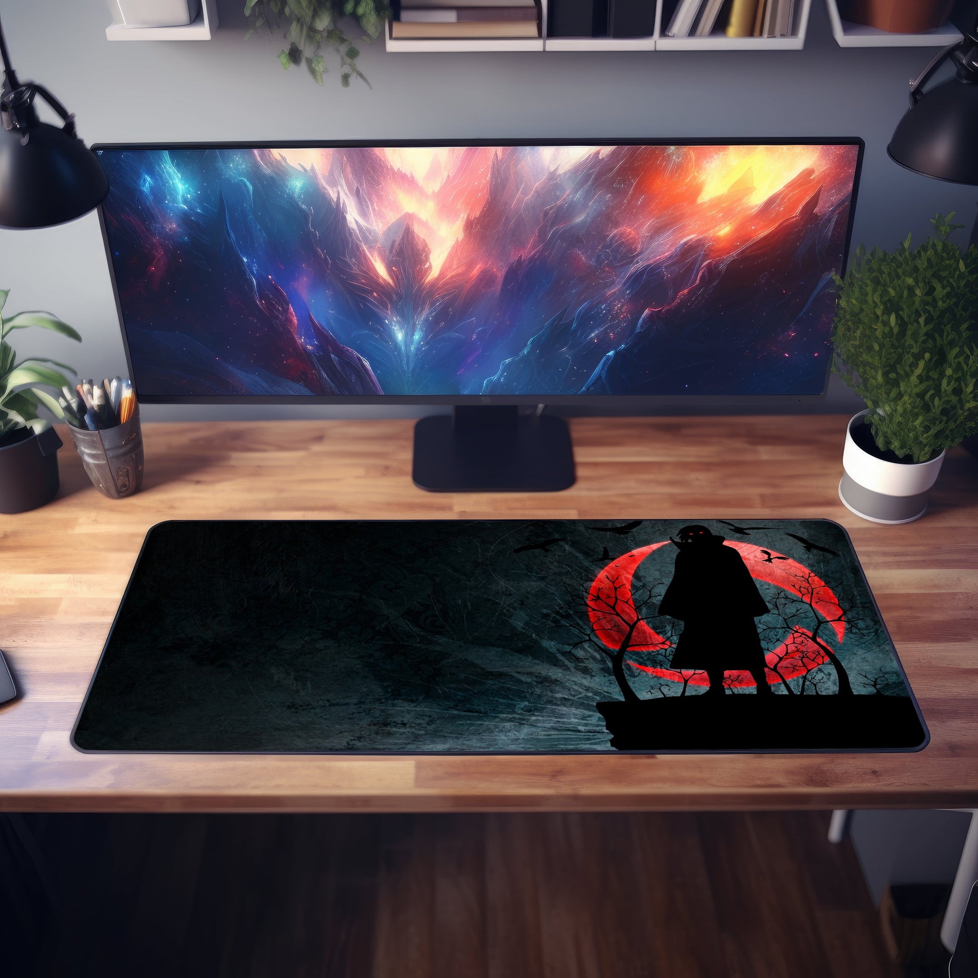 Itachi Uchiha Black Desk Mat