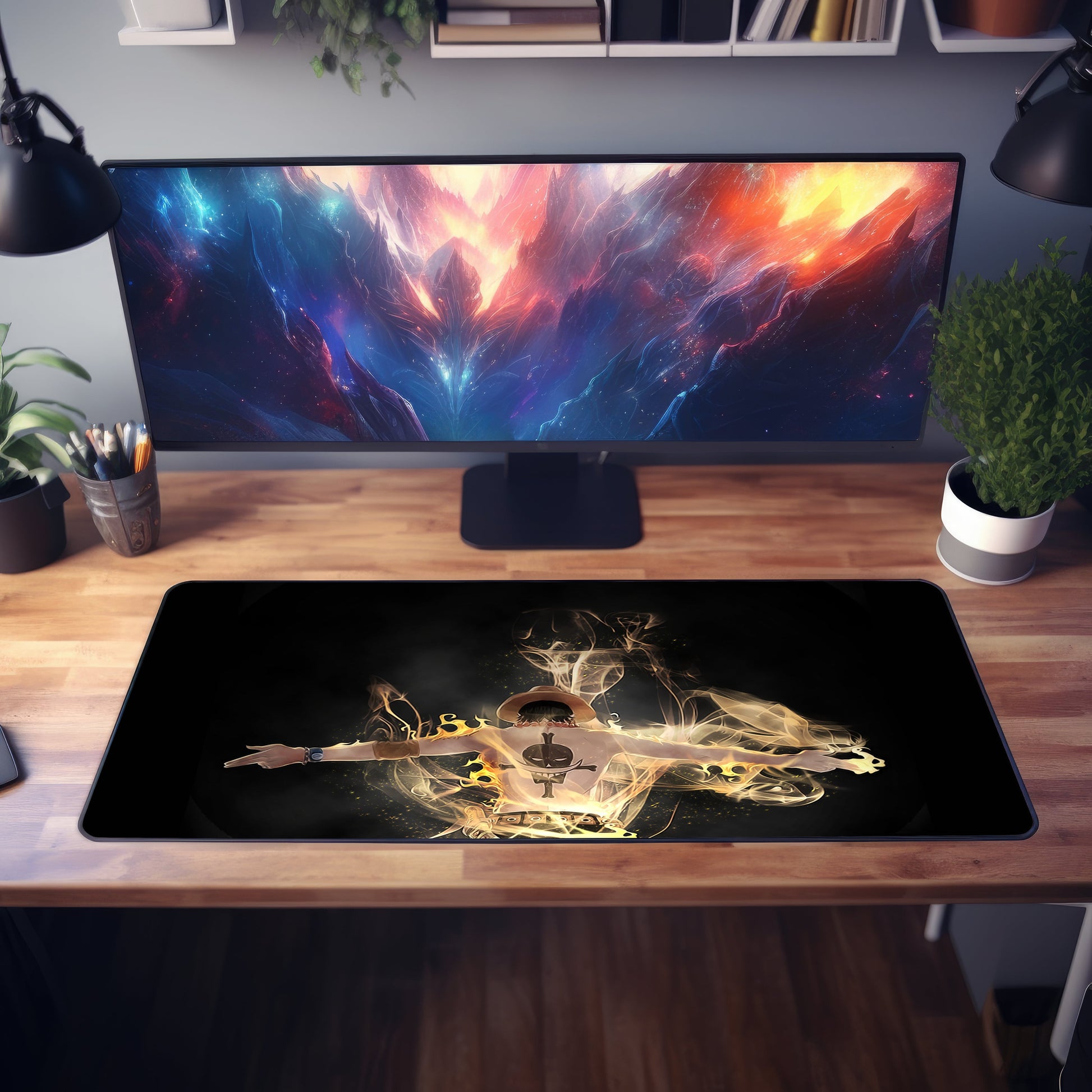 One Piece Ace Desk Mat