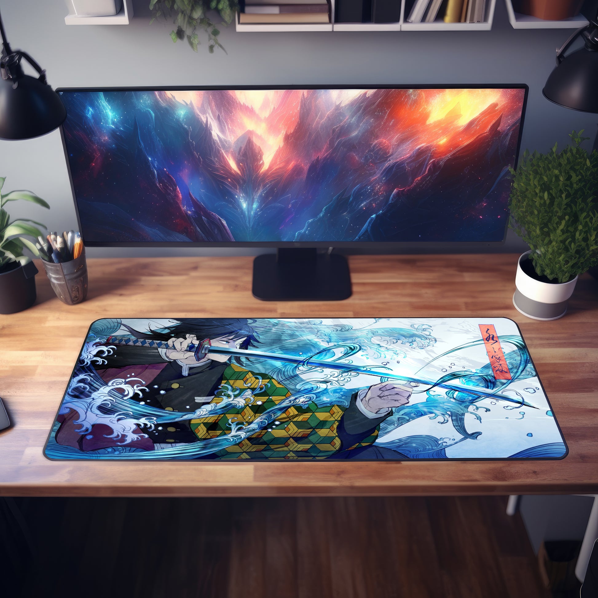 Demon Slayer Giyuu Tomioka Desk Mat
