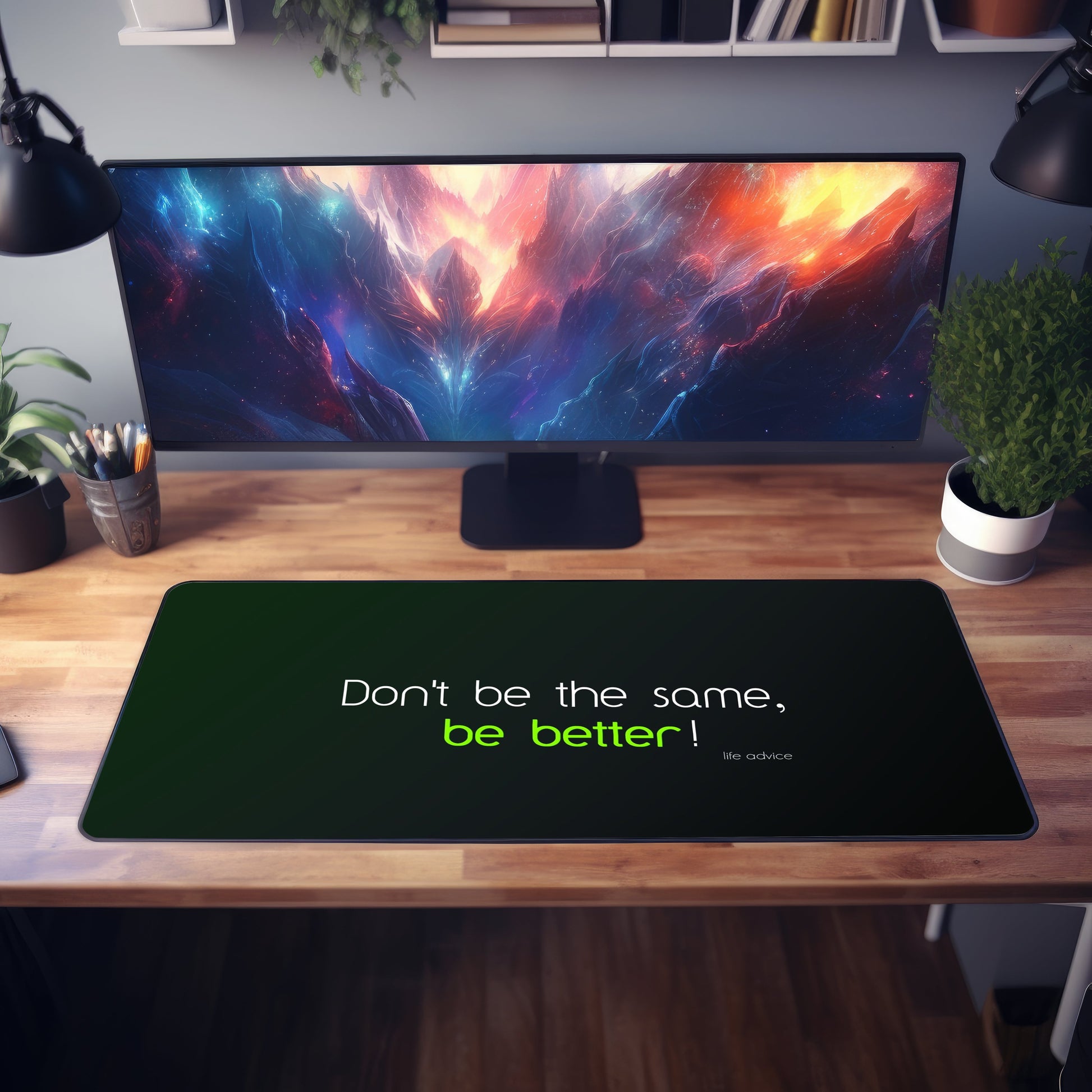 Dont Be The Same Quote Desk Mat