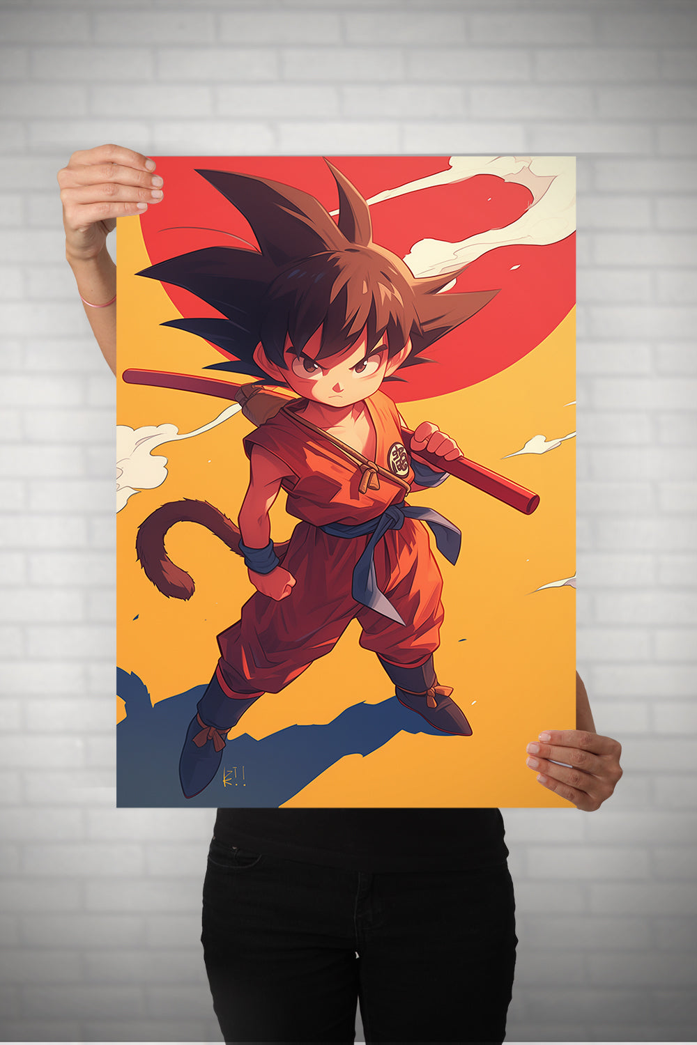 Dragon Ball Small Goku Metal Poster