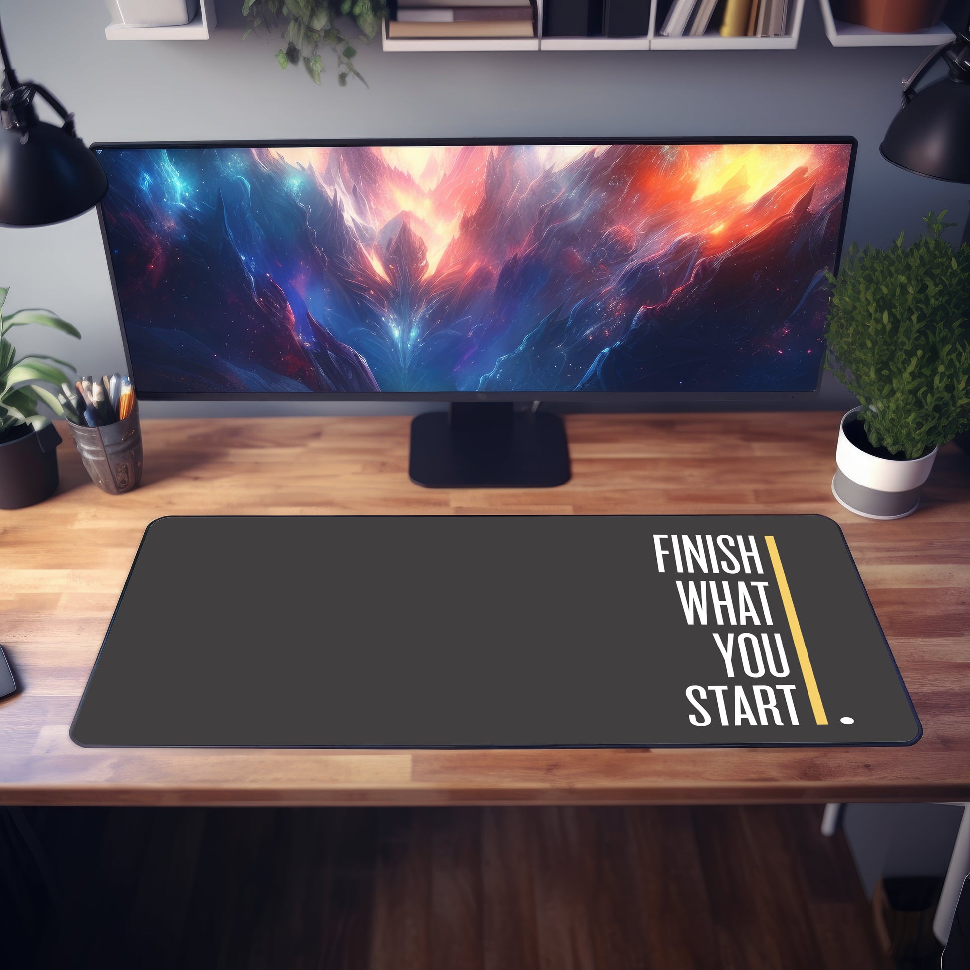 Finish What You Start Desk Mat
