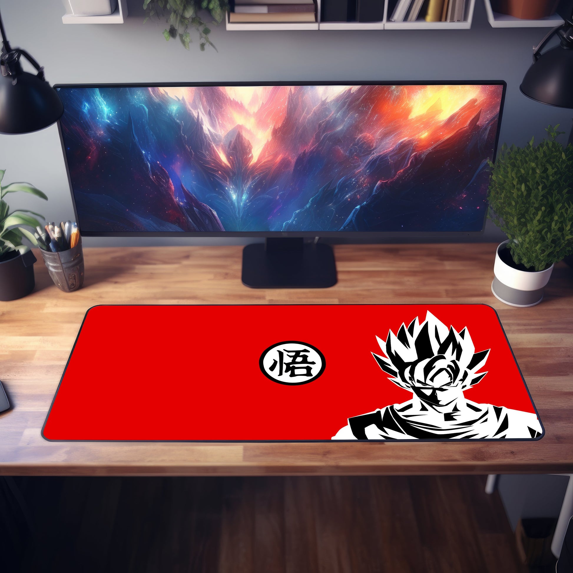 Goku Manga Sketch Desk Mat