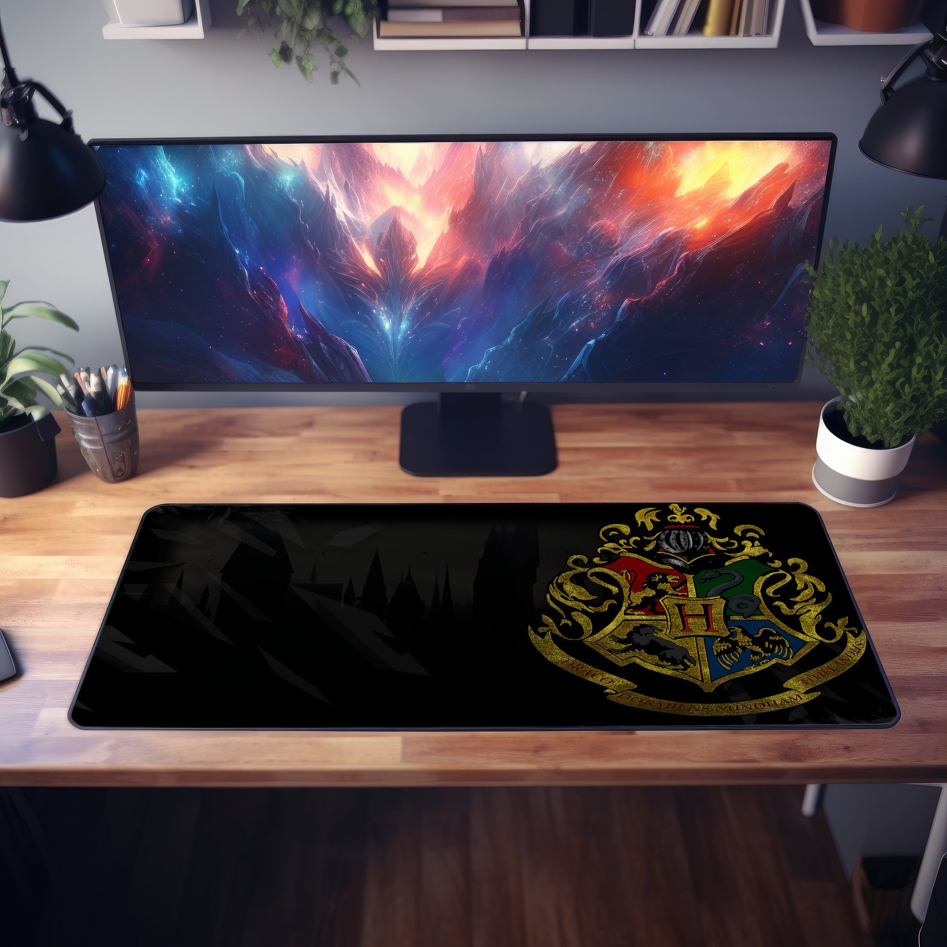 Hogwarts Emblem Desk mat