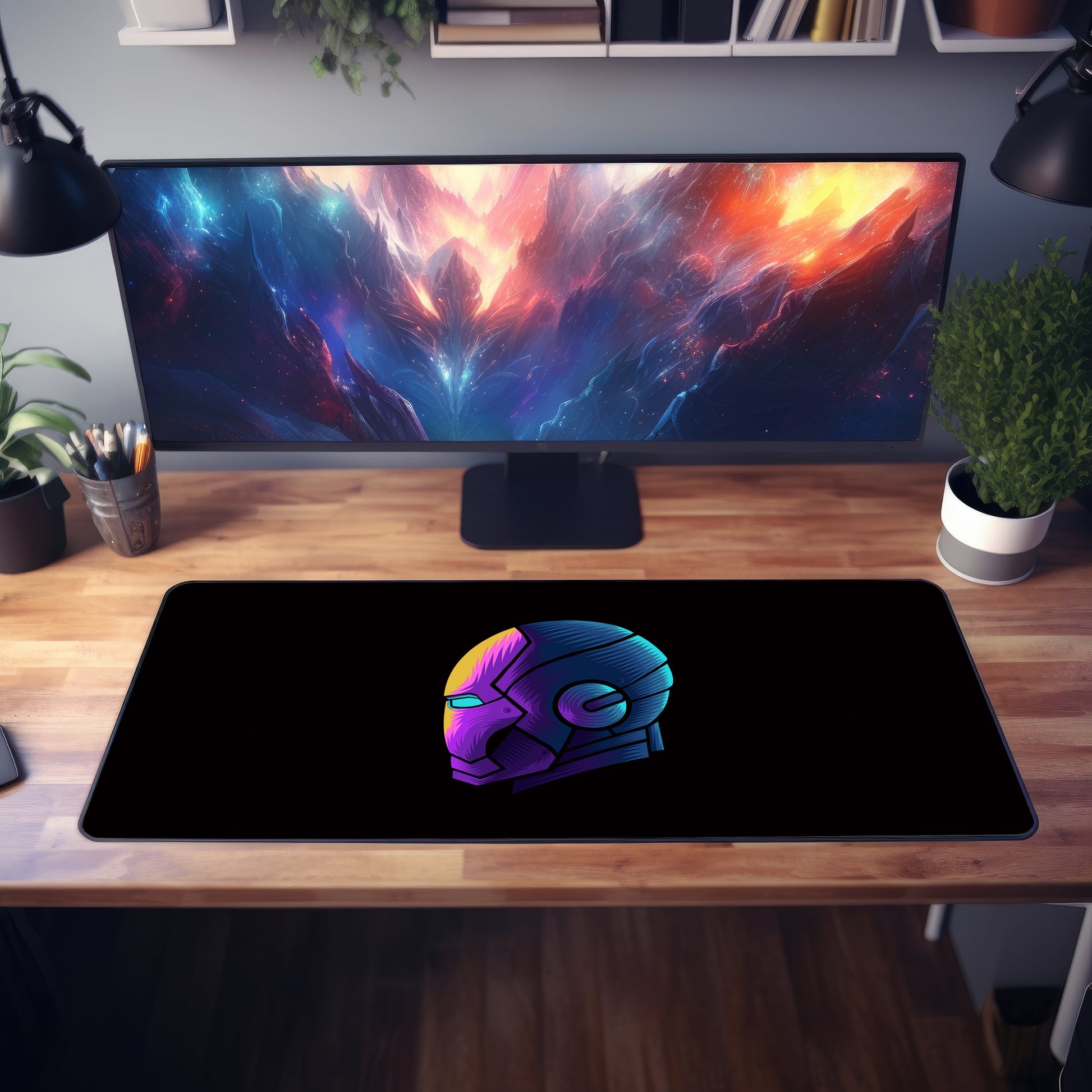 Iron Man Illustration Marvels Desk Mat