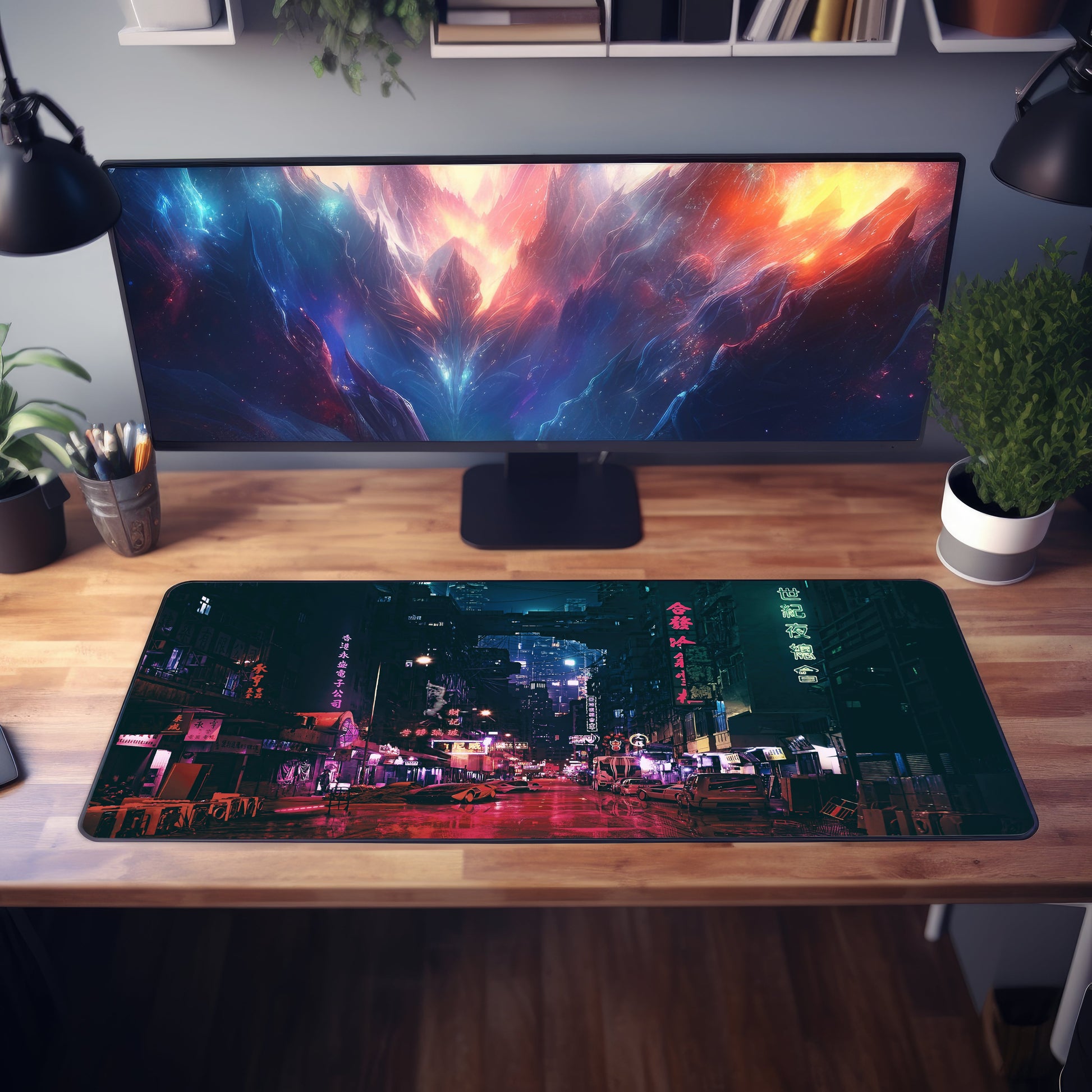 Japan Road Street Desk Mat