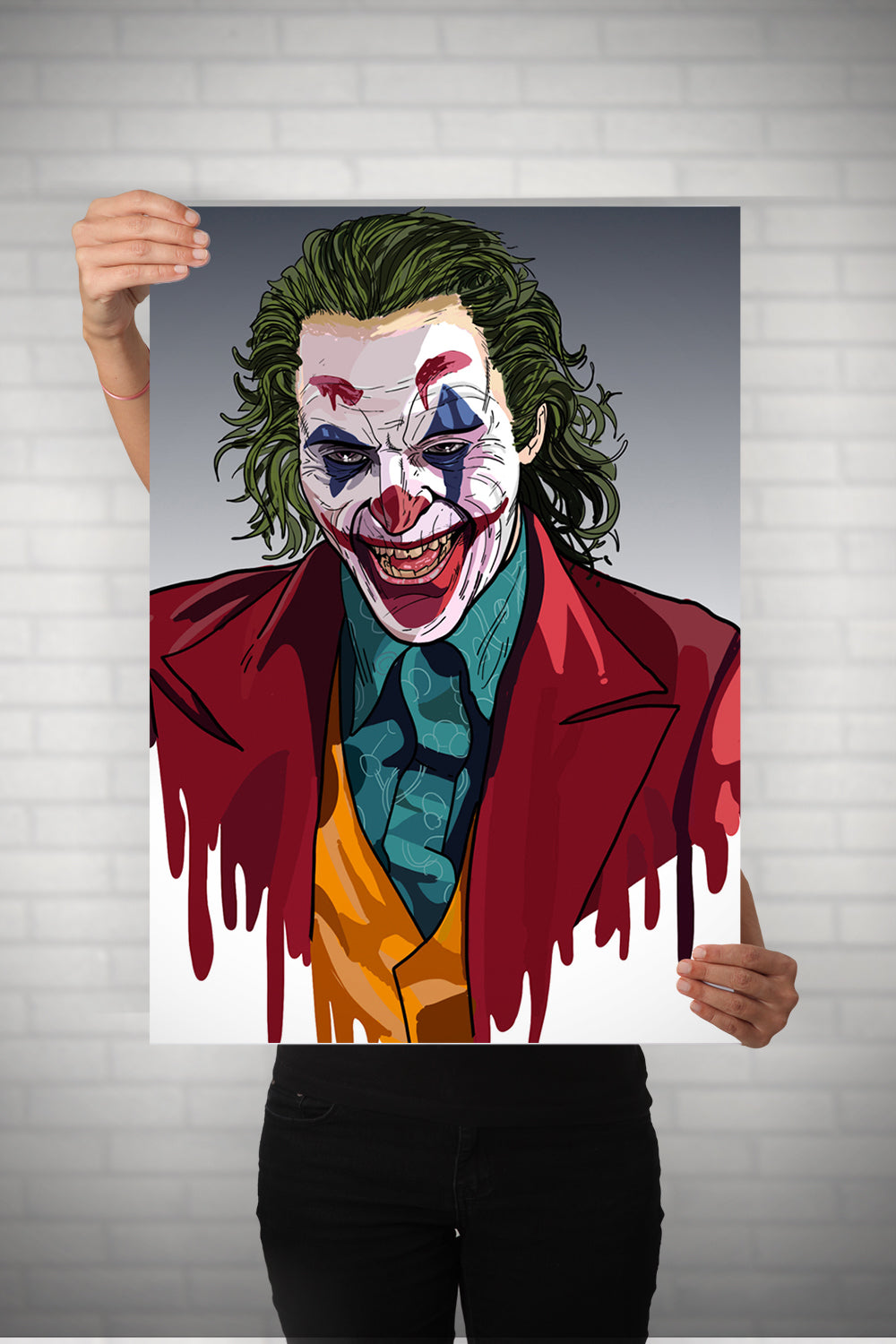 Joker Painting Metal Poster