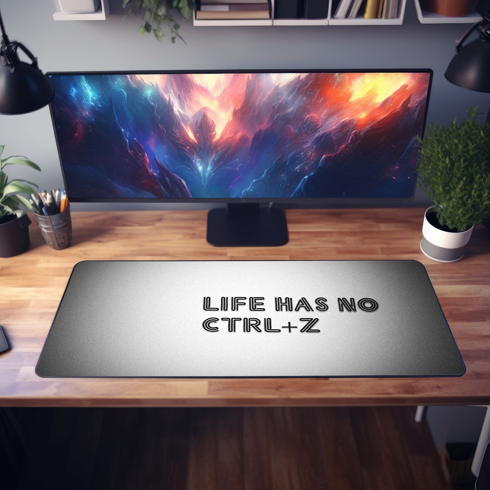 Life Has No Undo Desk Mat