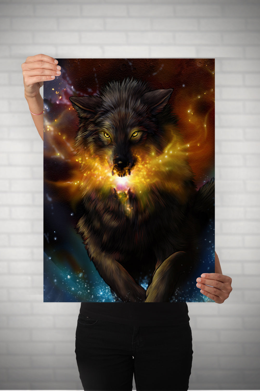 Magic Wolf Metal Poster