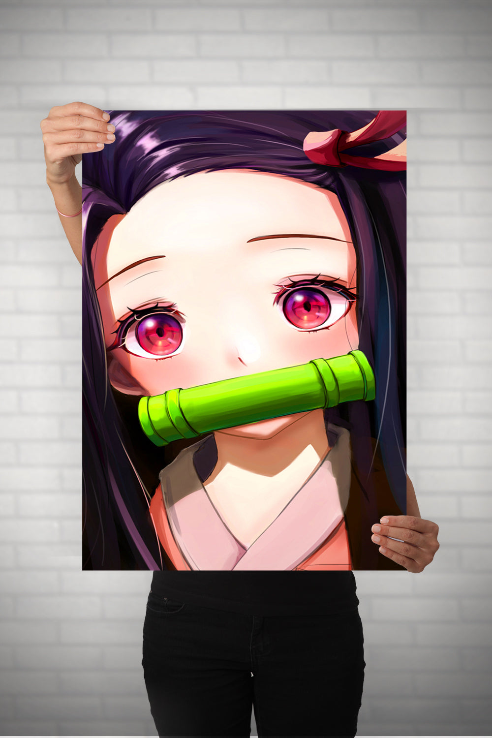 Nezuko Portrait Metal Poster