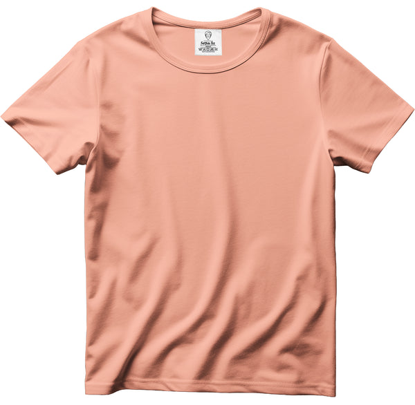 Round Neck T-Shirt - Desi Fusion (Peach)