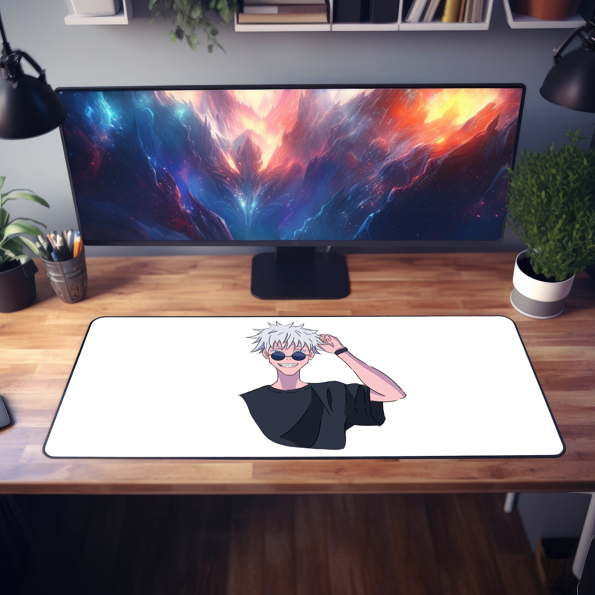 Satoru Gojo Illustration Desk Mat