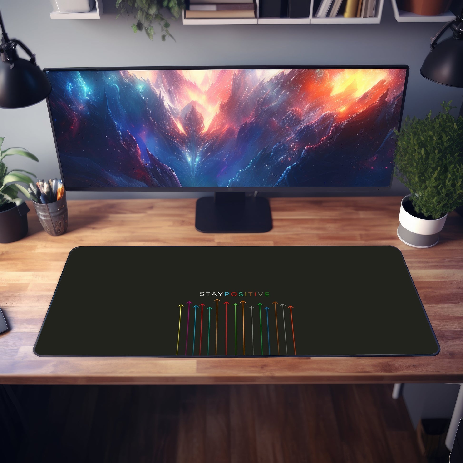 Stay Positive Desk Mat