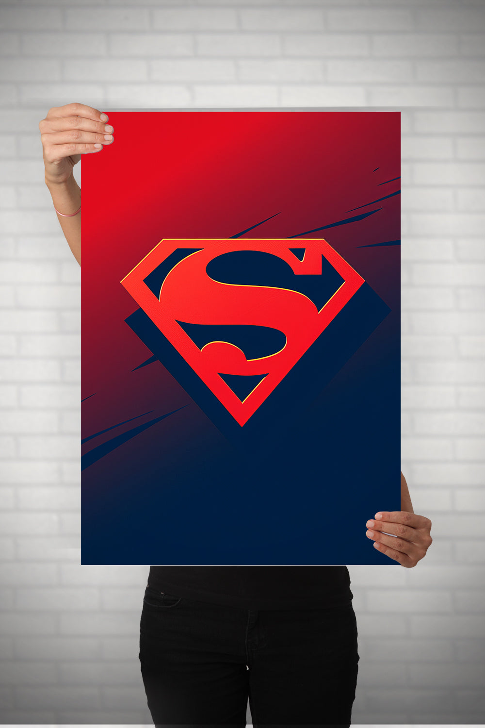 Superman Logo Metal Poster